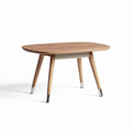 Wooden coffee table with steel legs 120 x 80 x 75cm for living room use
