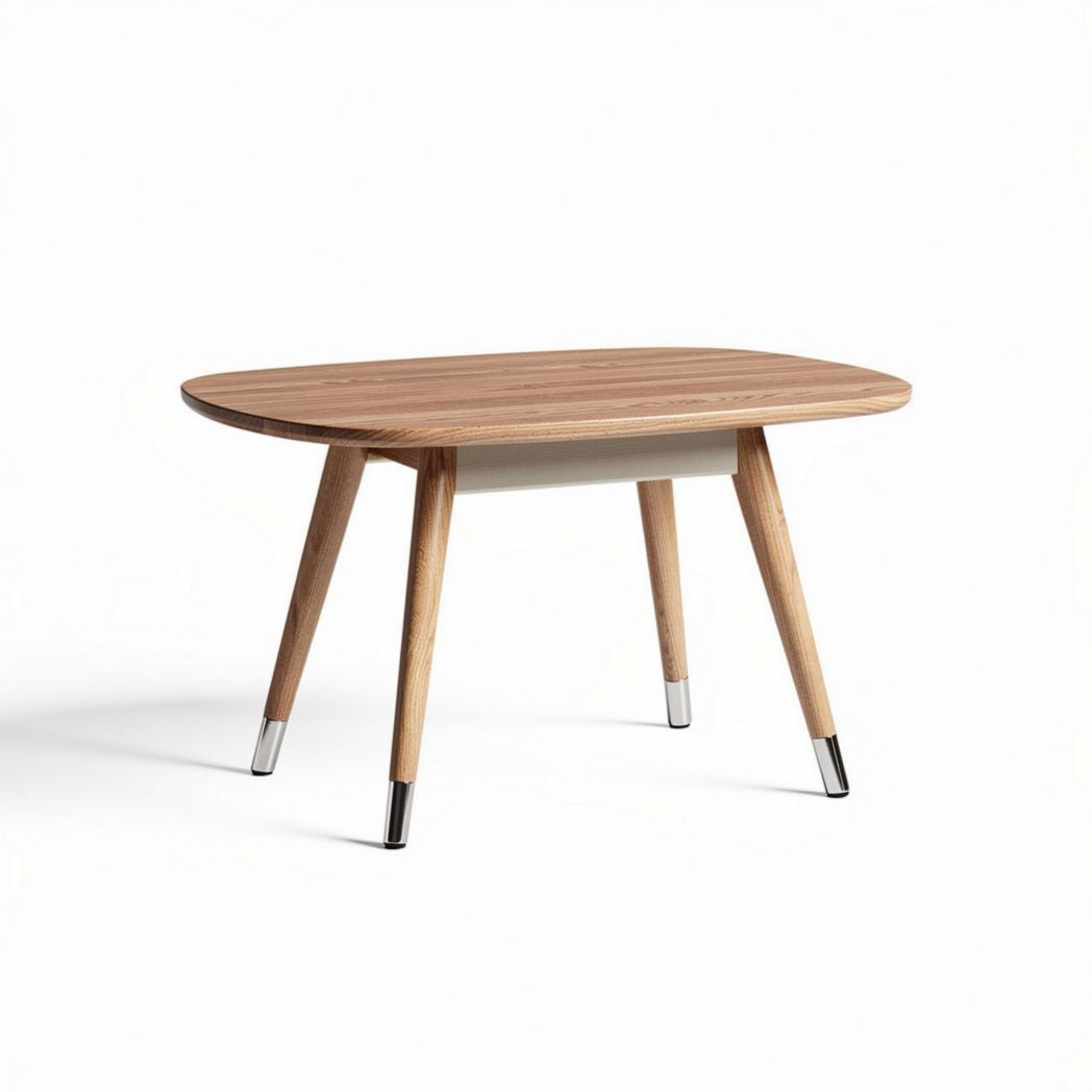Wooden coffee table with steel legs 120 x 80 x 75cm for living room use