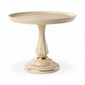 Ceramic cake stand in cream color with gold accents 30 x 30 x 15cm